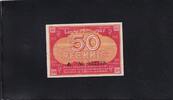 Alliierte Besatzung,Französische Besatzungszone 50 Pfennig Baden, FBZ-3, Ro.210, Serie:A No,KN 6 stellig, -