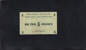 Frankreich 5 Francs Kriegsgefangenen-Lagergeld 2.Weltkrieg, -