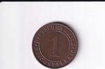 Deutsches Reich, Weimarer Republik, 1 Reichspfennig Kupfer -