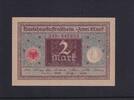 Weimarer Republik, Inflation, Darlehnskasse, 2 Mark Ro.65a, DEU-190, Druck braun, Siegel rot, -