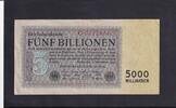Weimarer Republik, Reichsbank, 5 Billionen Mark Ro.127a, DEU-156a, Reichsdruck, KN 8stellig, -