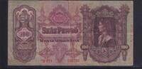 Ungarn 100 Pengö 1930(1944) Ausgabe 1944 mit Stern vor Serie, stark gebr... 4.33 £ Tax included +  6.07 £ shipping