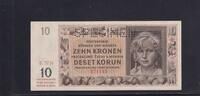 Drittes Reich, Böhmen und Mähren, 10 Kronen Ro.562b, ZWK-14b, mit Perforation SPECIMEN, Serie: N, -