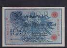 Weimarer Republik, Reichsbank, 100 Mark Ro.33b, DEU-31b, Siegel rot, KN 29mm, Serie: M, Udr. Bst. Q, -