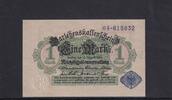 Kaiserreich, Darlehenskassenschein, 1 Mark Ro.51d, DEU-187, Siegel blau mit Unterdruck, Serie:64, -