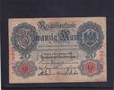 Kaiserreich, Reichsbanknote, 20 Mark 1914 Ro.47b, DEU-41b, KN 7 stellig ... 1.73 £ Tax included +  6.07 £ shipping