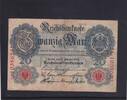 Kaiserreich, Reichsbanknote, 20 Mark 1914 Ro.47b, DEU-41b, KN 7 stellig ... 1.73 £ Tax included +  6.07 £ shipping
