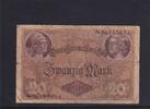 Kaiserreich, Reichsbanknote, 20 Mark 1914 Ro.49a, DEU-55a, KN 6 stellig,... 4.33 £ Tax included +  6.07 £ shipping