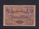 Kaiserreich, Reichsbanknote, 20 Mark 1914 Ro.49b, DEU-55b, KN 7 stellig,... 3.46 £ Tax included +  6.07 £ shipping
