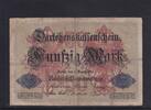 Kaiserreich, Reichsbanknote, 50 Mark 1914 Ro.50a, DEU-56a, KN 6 stellig ... 3.46 £ Tax included +  6.07 £ shipping