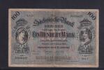 Deutsches Reich, Sachsen, , 100 Mark Sächsische Bank Dresden, Serie: I, mit Hand Unterschrift, -