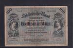 Deutsches Reich, Sachsen, , 100 Mark Sächsische Bank Dresden, Serie: II, mit Hand Unterschrift, -