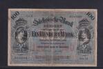 Deutsches Reich, Sachsen, , 100 Mark Sächsische Bank Dresden, Serie: III, mit Hand Unterschrift, -