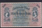 Deutsches Reich, Sachsen,, 500 Mark Sächsische Bank Dresden, Serie: XI, ohne Hand Unterschrift, -