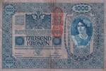Österreich 1000 Kronen 1902 mit Aufdruck DEUTSCHÖSTERREICH, senkrecht, g... 3.46 £ Tax included +  6.07 £ shipping