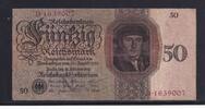 Weimarer Republik, Reichsbank, 50 Reichsmark Ro.170a, DEU-176a, Udr.-Bst. N, Serie: D, -