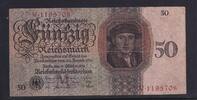 Weimarer Republik, Reichsbank, 50 Reichsmark Ro.170a, DEU-176a, Udr.-Bst. M, Serie: V, -