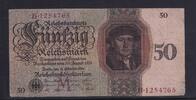 Weimarer Republik, Reichsbank, 50 Reichsmark Ro.170a, DEU-176a, Udr.-Bst. M, Serie: B, -
