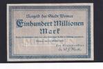 Weimarer Republik, Thüringen, 100 Millionen Mark Weimar, Stadt, -