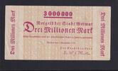Weimarer Republik, Thüringen, 3 Millionen Mark Weimar, Stadt, -