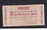 Weimarer Republik, Thüringen, 3 Millionen Mark Weimar, Stadt, -