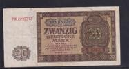 Deutschland, DDR, 20 Mark Ro.344d, DDR-6a, KN 7 stellig, Serie: FM, Platten Nr. 15/45, -