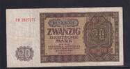 Deutschland, DDR, 20 Mark Ro.344d, DDR-6a, KN 7 stellig, Serie: FM, Platten Nr. 19/21, -