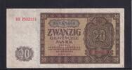 Deutschland, DDR, 20 Mark Ro.344d, DDR-6a, KN 7 stellig, Serie: BH, Platten Nr. 7/47, -