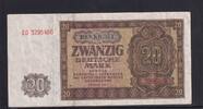 Deutschland, DDR, 20 Mark Ro.344d, DDR-6a, KN 7 stellig, Serie: AG, Platten Nr. 27/3, -