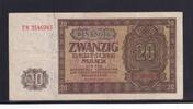 Deutschland, DDR, 20 Mark 1948 Ro.344d, DDR-6a, KN 7 stellig, Serie: FM,... 5.20 £ Tax included +  6.07 £ shipping