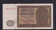 Deutschland, DDR, 20 Mark 1948 Ro.344d, DDR-6a, KN 7 stellig, Serie: FM,... 5.20 £ Tax included +  6.07 £ shipping