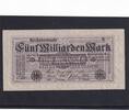 Weimarer Republik, Reichsbank, 5 Milliarden Mark Ro.120d, DEU-145e, mit FZ: B, schwarz, -