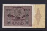 Weimarer Republik, Reichsbank, 5 Millionen Mark Ro.88, DEU-100, Serie: B, Medaillon- Schein, -