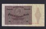Weimarer Republik, Reichsbank, 5 Millionen Mark Ro.88, DEU-100, Serie: A, Medaillon- Schein, -