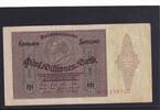 Weimarer Republik, Reichsbank, 5 Millionen Mark Ro.88, DEU-100, Serie: A, Medaillon- Schein, -