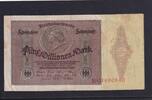 Weimarer Republik, Reichsbank, 5 Millionen Mark Ro.88, DEU-100, Serie: B, Medaillon- Schein, -