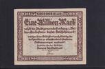 Weimarer Republik, Baden Württemberg, 1 Million Mark Freiburg Stadtgemeinde, Wz. Rauten, -