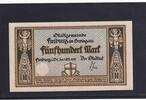 Weimarer Republik, Baden Württemberg, 500 Mark Freiburg Stadtgemeinde, Wz. Achteckfluß, -