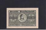 Weimarer Republik, Rheinland, 100000 Mark Düsseldorf, Stadt, -