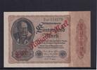 Weimarer Republik, Reichsbank, 1 Milliarde Mark auf 1000 Mark Ro.110b, DEU-126b, Firmendruck KN +FZ AD grün, ohne Bogen-Wz. -