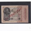 Weimarer Republik, Reichsbank, 1 Milliarde Mark auf 1000 Mark Ro.110b,b, DEU-126b,b, Firmendruck KN +FZ C grün, mit Bogen-Wz. 2, -