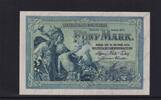 Kaiserreich, Reichsbanknote, 5 Mark Ro.22b, DEU-52b, KN 7 stellig, Serie:B, -