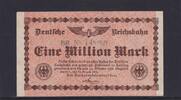Weimarer Republik, Reichsbahn, 1 Million Mark Reichsverkehrsminister Berlin, Serie: BB, -