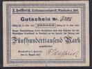 Weimarer Republik, Pfalz, 500000 Mark Neustadt a. d. Haardt, F. Helfferich, Trikotwarenfabrik, -