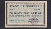 Weimarer Republik, Pfalz, 100000 Mark Lauterecken, Stadt, -