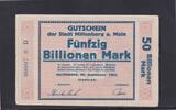 Weimarer Republik, Bayern, 50 Billionen Mark Miltenberg, Stadtrat, -