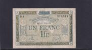 Weimarer Republik, Besetztes Rheinland, 1 Franc Französisch-Belgische Eisenbahnverwaltung, -
