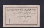 Weimarer Republik, Brandenburg, 1 Million Mark Wittenberge, Stadtgemeinde, -