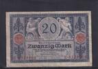 Kaiserreich, Reichsbanknote, 20 Mark Ro.53, DEU-42, Serie: E, Udr. Bst. K, -