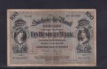 Kaiserreich, Sachsen , Länderbank 100 Mark Sächsische Bank Dresden, Serie: XXIV, mit Hand Unterschrift, -